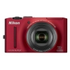 PhotoCamera Nikon CoolPix S8100 red 12.1Mpix Zoom10x 3.0" 1080p 102Mb SDXC CMOS 1x2.3 IS opt+el 1minF 26fr/s 30fr/s EN-EL12  (VMA681E1)