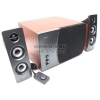 Колонки Nakatomi DS-21 Cherry  (2x20W+Subwoofer 35W, дерево,  ПДУ проводной)