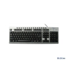Клавиатура Gembird KB-8300UM-SB-R серебристо-чёрная, доп.клавиши, USB
