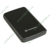 Внешний жесткий диск 750ГБ 2.5" Transcend "StoreJet 25D2" TS750GSJ25D2, 5400об./мин., черный (USB2.0) (ret)