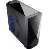 Корпус Aerocool 6-й элемент ATX, черно-синий, без БП. Сталь 0.6мм, USB 2.0, e-SATA (EN56502)