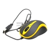 A4-Tech GlassRun Mouse <Q3-350-3 Black+Yellow> (RTL) USB 3btn+Roll, уменьшенная