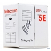 Кабель "Telecom" CCA  2 пары UTP кат.5е  (бухта 305м) LSZH (огнеупорный, не содержит галогенов)(Омедненный)