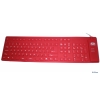 Клавиатура AgeStar AS-HSK810FA (Red) combo USB+ PS/2, гибкая, красная , 109 клавиш