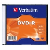 Диск DVD-R Verbatim 4.7 16 Slim case (20шт) (43547)