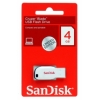 Внешний накопитель 4GB USB Drive <USB 2.0> SanDisk Cruzer Blade White (SDCZ50C-004G-B35W)