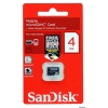 Карта памяти MicroSDHC 4Gb SanDisk Class4 w/o adapter (SDSDQM-004G-B35)