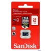 Карта памяти MicroSDHC 8Gb SanDisk Class4 w/o adapter (SDSDQM-008G-B35)