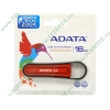 Накопитель USB flash 16ГБ A-DATA "AS007-16G-RRD", черно-красный (USB2.0) 