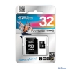 Карта памяти MicroSDHC 32GB Silicon Power Class4 + 1 Adapter (SP032GBSTH004V10-SP)