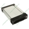Съемный контейнер Agestar "SR1A-K-3F-BK" для 3.5" SATA HDD, 3вент., замок, алюминиевый, черный (SATA) 