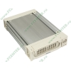 Съемный контейнер Agestar "SR1A(K)-1F" для 3.5" SATA HDD, 1вент., замок, алюминиевый, белый (SATA) 