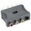 Переходник видео Bandridge SCART "папа" - S-Video + 3xRCA "мама" (VVP765)