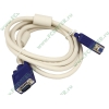 Удлинитель D-Sub Flextron "CDS-DMF-1.8-01-P1", медь 28AWG, с ферритовыми кольцами (1.8м) (oem)