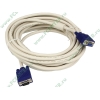 Удлинитель D-Sub Flextron "CDS-DMF-10-01-P1", медь 28AWG, с ферритовыми кольцами (10м) (oem)