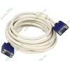 Кабель D-Sub Flextron "CDS-DMM-5.0-01-P1", медь 28AWG, с ферритовыми кольцами (5.0м) (oem)