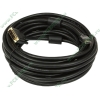 Кабель-переходник DVI-D Single Link<->HDMI Flextron "Базовый" CHD-BAS-10-01-P1, медь 26AWG, позолоченные контакты, с ферритовыми кольцами (10м) (oem)