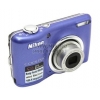 Nikon CoolPix L23 <Blue> (10.1Mpx, 28-140mm, 5x, F3.2-6.5, JPG, SDXC, 2.7", USB2.0, AV, AAx2)
