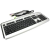 Клавиатура A4-Tech KL-23MUU  Silver&Black <USB> 104КЛ+6КЛ М/Мед+  USB порт