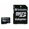 Флеш карта microSD 2Gb + adapter Verbatim (043965-61)