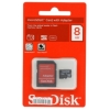 Карта памяти MicroSDHC 8Gb SanDisk Class4 + SD Adapter (SDSDQB-008G-B35)