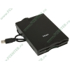Дисковод 3.5" TEAC "HS-USBFDD+CR(Black)", внешн., с карт-ридером CF/SD/MMC/microSD/MS/xD, черный (USB2.0) (ret)