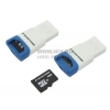 Silicon Power <SP004GBSTH004V81> microSDHC Memory Card 4Gb Class4 + USB microSD Reader