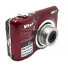 Nikon CoolPix L23 <Red> (10.1Mpx, 28-140mm, 5x, F3.2-6.5, JPG, SDXC, 2.7", USB2.0, AV, AAx2)