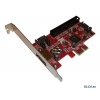 Контроллер Orient J363SIR, PCI-E SATAII 300 RAID 1ext/1int port, ATA133 1int port, RAID 0/1, JMB363 chipset, в комплекте кабель SATA (28513)