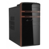 Корпус Foxconn KS-107 черный/коричневый 400W mATX 1x80mm 2xUSB2.0 audio CardReader AirDuct (KS-107 400)