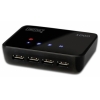 Коммутатор Digitus DN-13010  4-х портовый USB-хаб с интерфейсом Gigabit ethernet