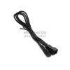 BitFenix <BFA-MSC-3F30KK-RP> Alchemy кабель удлинительный 3-pin для вентилятора, 30см, Black/Black