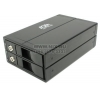 AgeStar <S2B3J>(EXT BOX для внешнего подключения 2x3.5"  SATA  HDD,  USB2.0+eSATA)