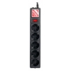 Сетевой фильтр Powercube SPG-B-6-BLACK 1.9м (5 розеток) черный (коробка)