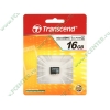 Карта памяти 16ГБ Transcend "TS16GUSDC2" Micro SecureDigital Card HC Class2 