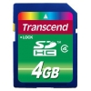 Флеш карта SDHC 4Gb Class4 Transcend TS4GSDHC4 w/o adapter (мин.кол.5)