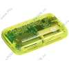 Устройство чтения карт памяти CF/MD/SM/xD/MMC/SD/MS CYBER "CR-0009K", внешн., желтый (USB2.0) (ret)