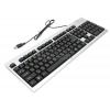 Клавиатура Gembird KB-8300U-SB-R Silver-Black  <USB>  108КЛ  влагозащита