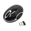 OKLICK Wireless Optical Mouse <535XSW> <Black&Silver> (RTL) USB  3btn+Roll,  уменьшенная  <911670>