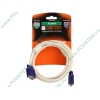Удлинитель D-Sub Flextron "CDS-DMF-3.0-01-K1", медь 28AWG, с ферритовыми кольцами (картон) (3.0м) (ret)