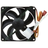 Вентилятор GlacialTech "SilentBlade II GT9225-BDLA1" d90мм, 1600об./мин. (питание от мат.платы и разъёма питания ATA HDD) (oem)