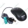 "Мышь" Microsoft "Basic Optical Mouse v2.1" оптич., 2кн.+скр., черный (USB, PS/2) (oem)