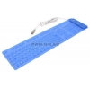 Клавиатура Gembird KB-109F-BL <USB&PS/2> 109КЛ, силиконовая