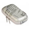 Чехол для фотокамеры Riva 7023 (PU) Digital Case silver (newspaper) (7023 PU SLNWP)