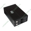 Контейнер Agestar "S2B3J" для 2x3.5" SATA HDD, 1 вент, алюминиевый, черный (USB2.0, e-SATA) 