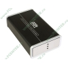 Контейнер Agestar "SCB3AH1T" для 3.5" SATA HDD, 1вент., алюминиевый, черно-серебр. (USB2.0, e-SATA) 