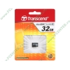 Карта памяти 32ГБ Transcend "TS32GUSDC4" Micro SecureDigital Card HC Class4 