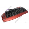 Клавиатура OKLICK Multimedia Keyboard <780L> Red <USB&PS/2> 105КЛ+32КЛ М/Мед+Roll+USB порт <39228-USB&PS/2>