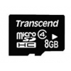 Флеш карта microSDHC 8Gb Class4 Transcend TS8GUSDC4 w/o adapter