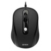 Мышь A4 V-Track Padless N-250X-1 черный оптическая (1600dpi) USB для ноутбука (3but)